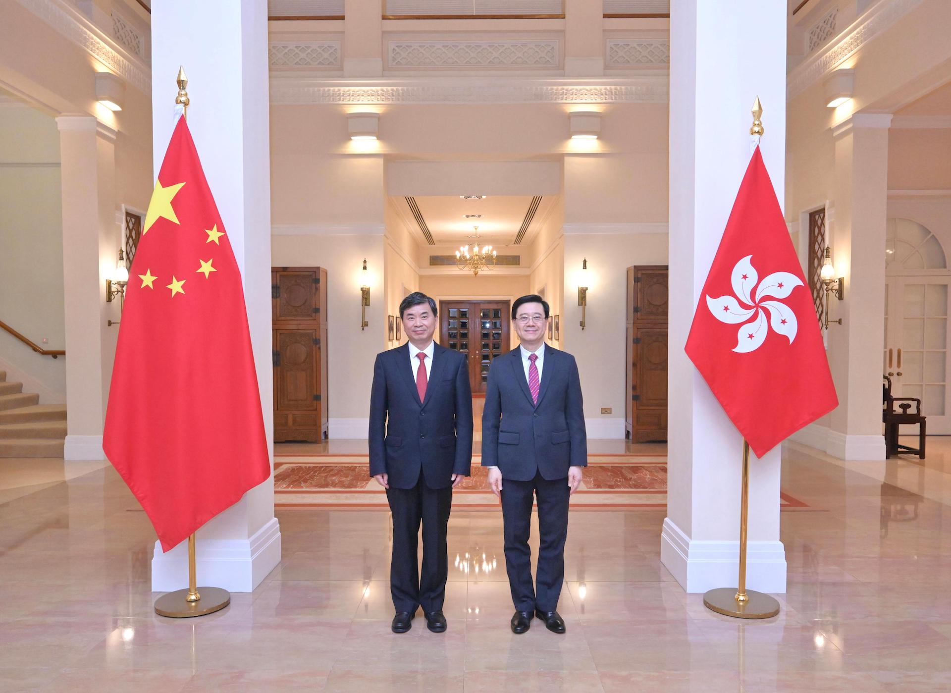 香港特區行政長官李家超與福建省委書記、省人大常委會主任周祖翼會面